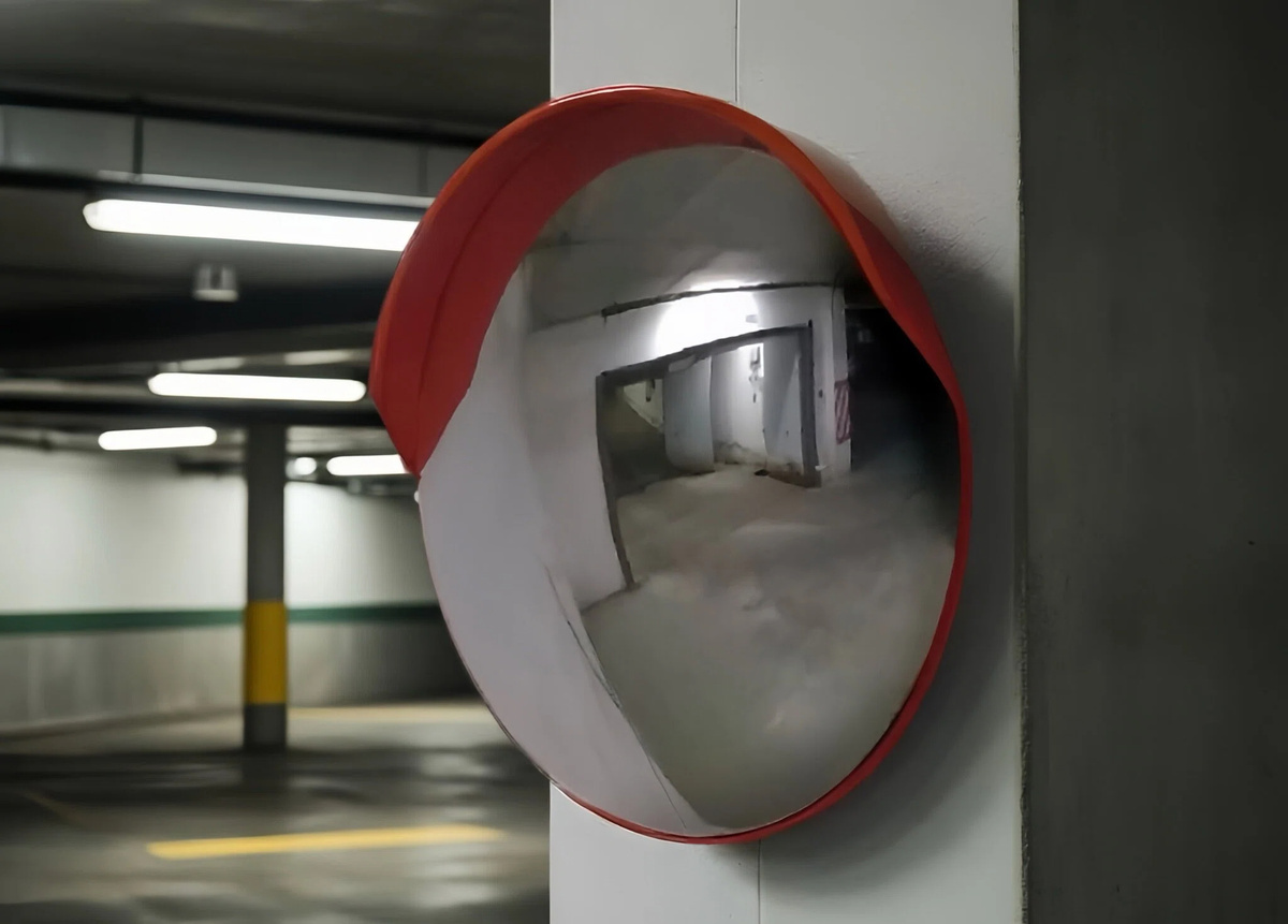 Обзорное сферическое зеркало безопасности для паркинга