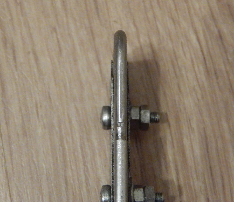 Оправка для формирования уголка(вид с ребра)