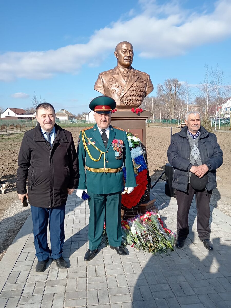 12 марта 2024 года на Ставрополье в селе Эдиссия прошла тожественная церемония по открытию бюста славного сына армянского народа, легендарного маршала Советского  Союза дважды Героя Советского  Союза-16
