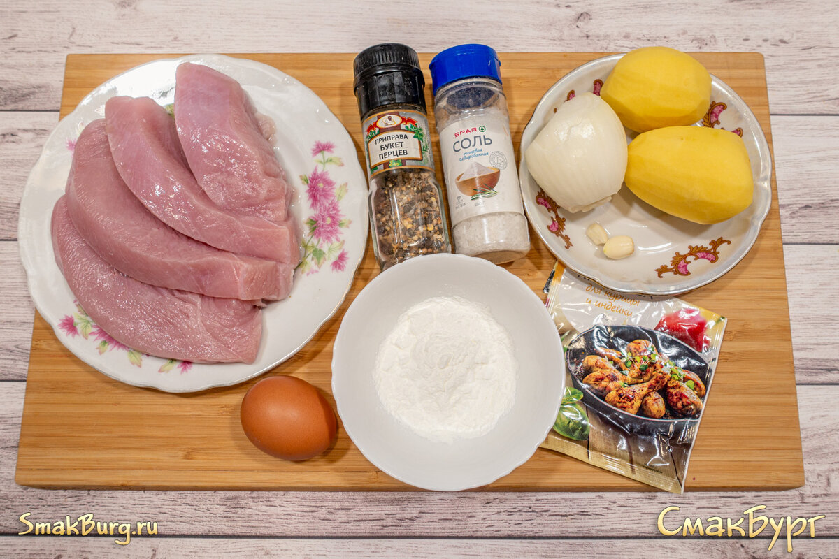 Простой и доступный набор продуктов для приготовления диетических котлеток