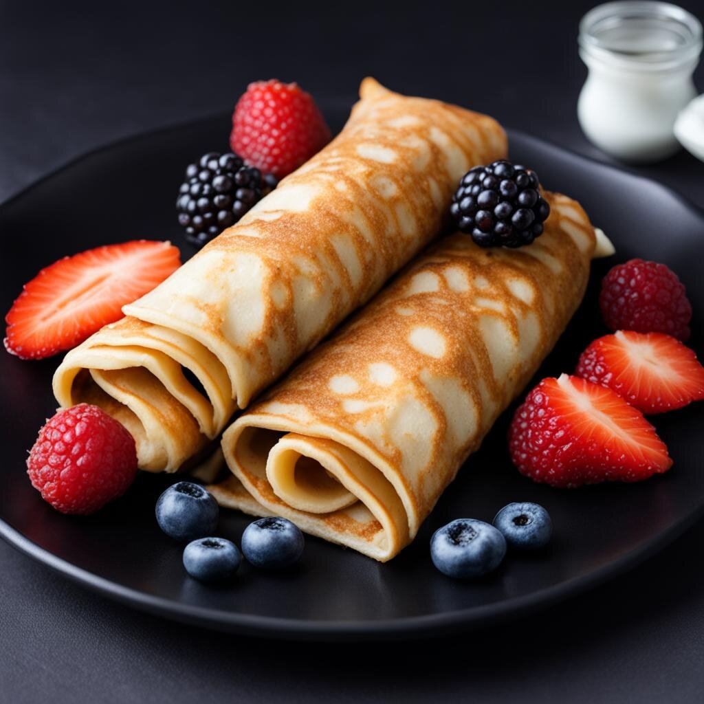 Блины с творогом