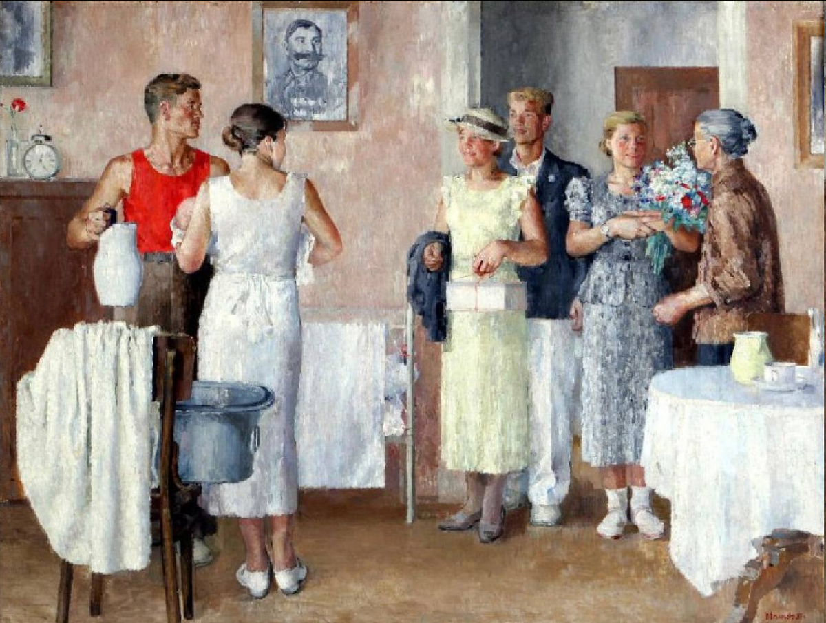 Владимир Васильев. «Сын родился». 1937