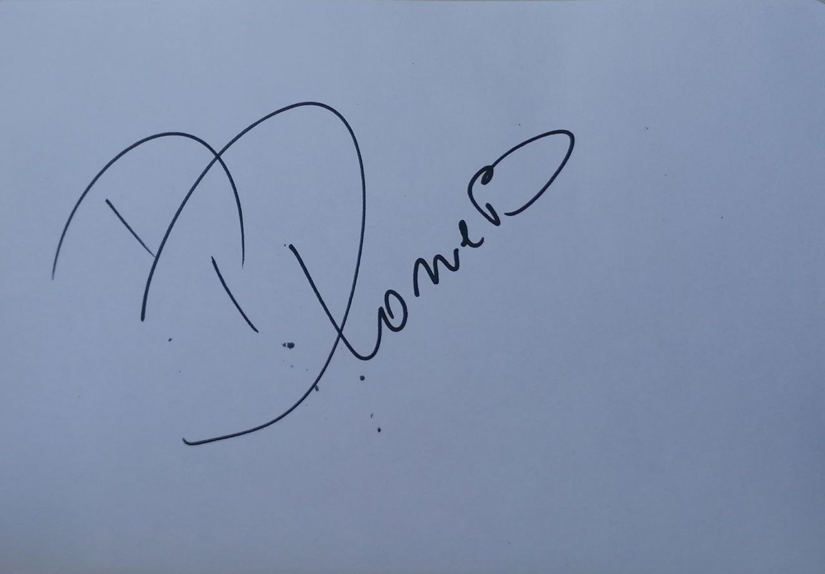 Автограф Дмитрия Дюжева