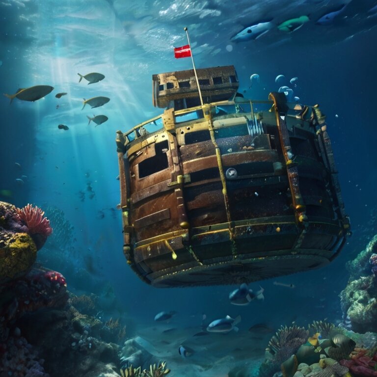 В поисках потерянных сокровищ океана.