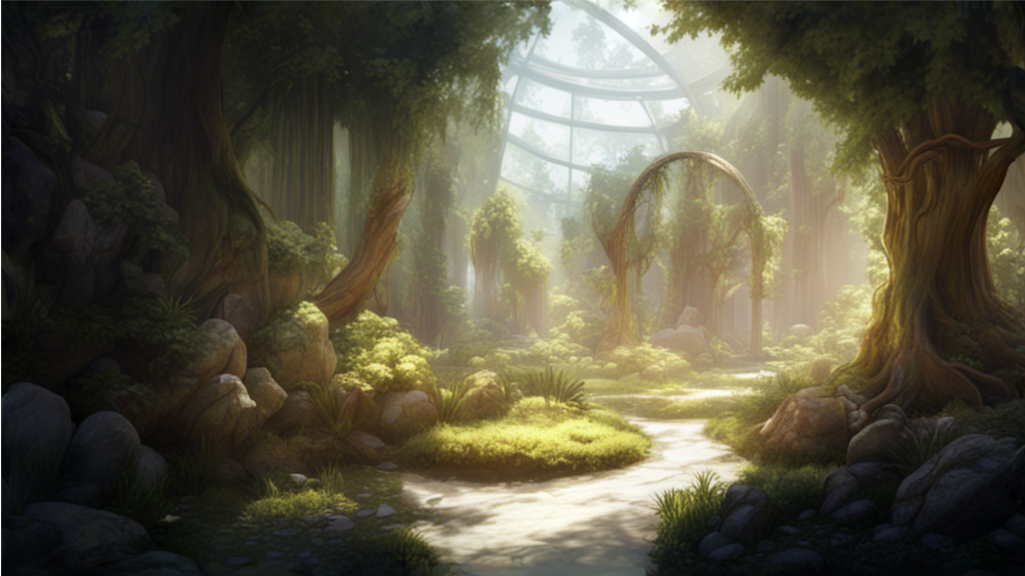 Мифический сад - завораживает взгляд! Так и хочется прогуляться там