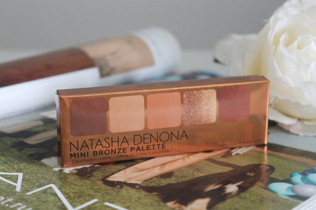 Палетка теней Natasha Denona Mini Bronze. Коробочка.