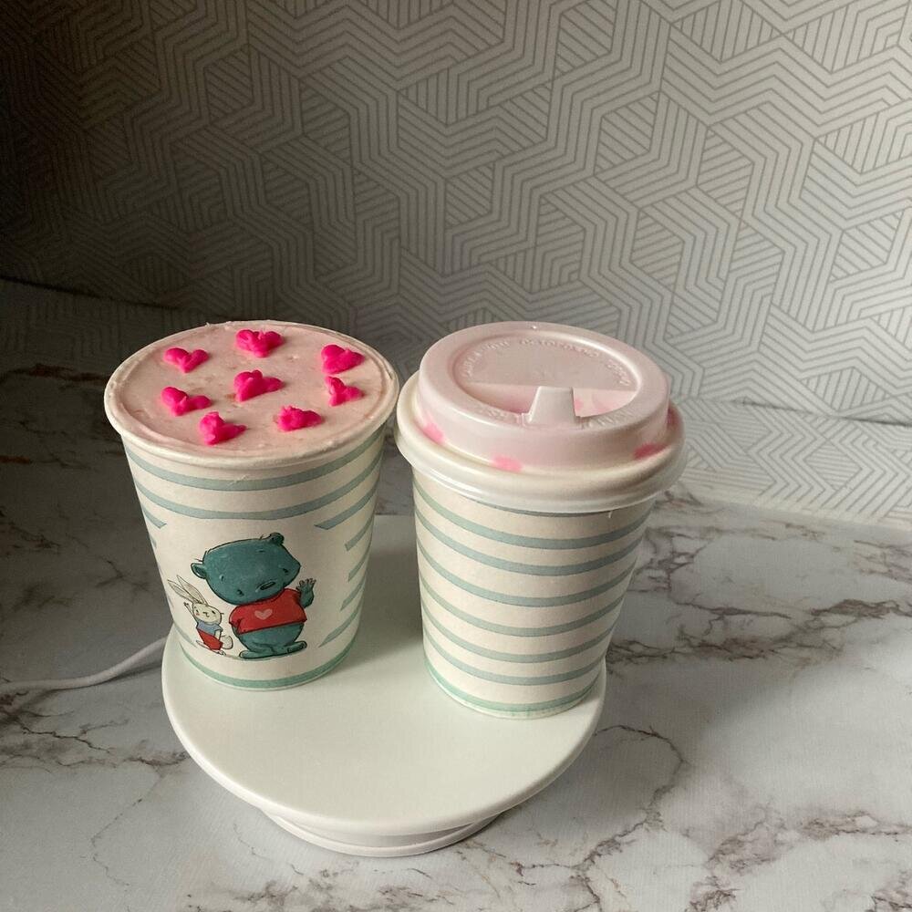 Торт в стакане «Сердечки»