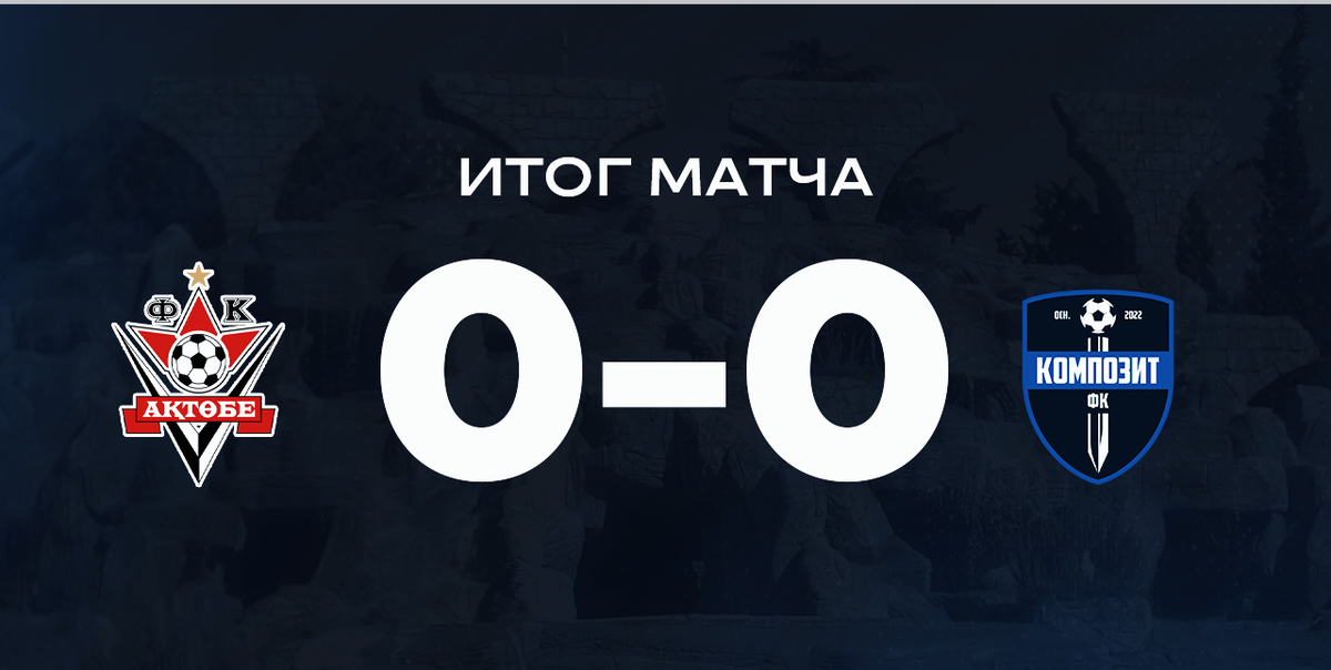 Итоговый счет контрольного матча против ФК "Актобе" (Казахстан)