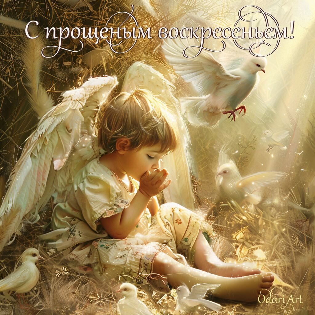 С днем прощеного воскрсенья! изображения, открытки Odari Art