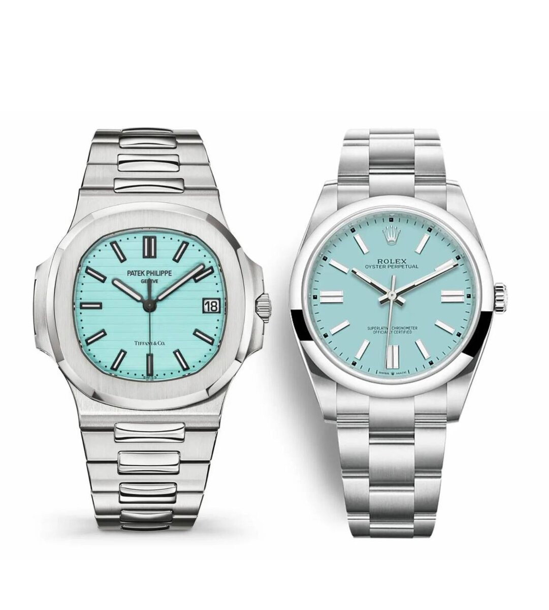 PATEK PHILIPPE NAUTILUS Tiffany&Co и ROLEX OYSTER PERPETUAL 