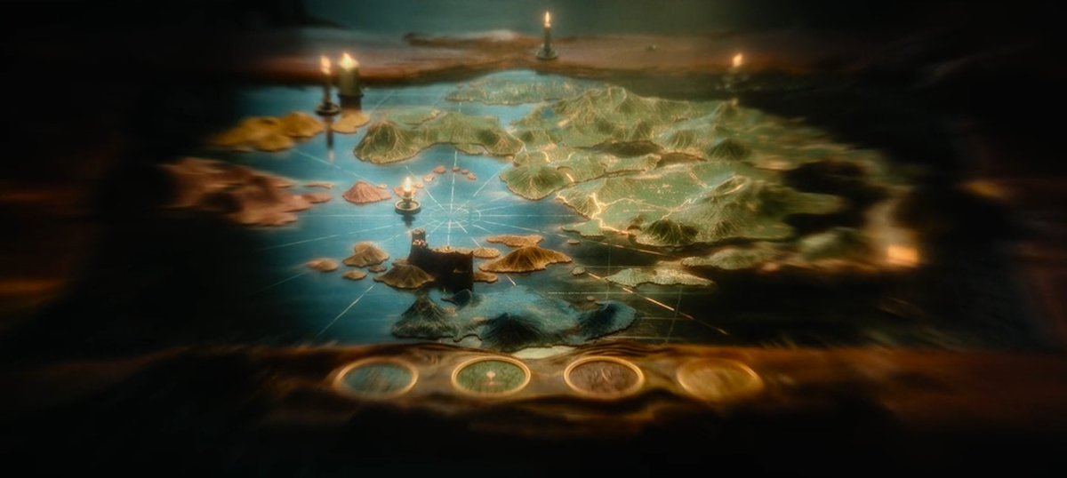 Примерная карта мира в котором происходят события