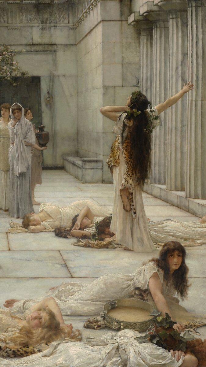 Лоуренс Альма-Тадема
Женщины Амфиссы, фрагмент