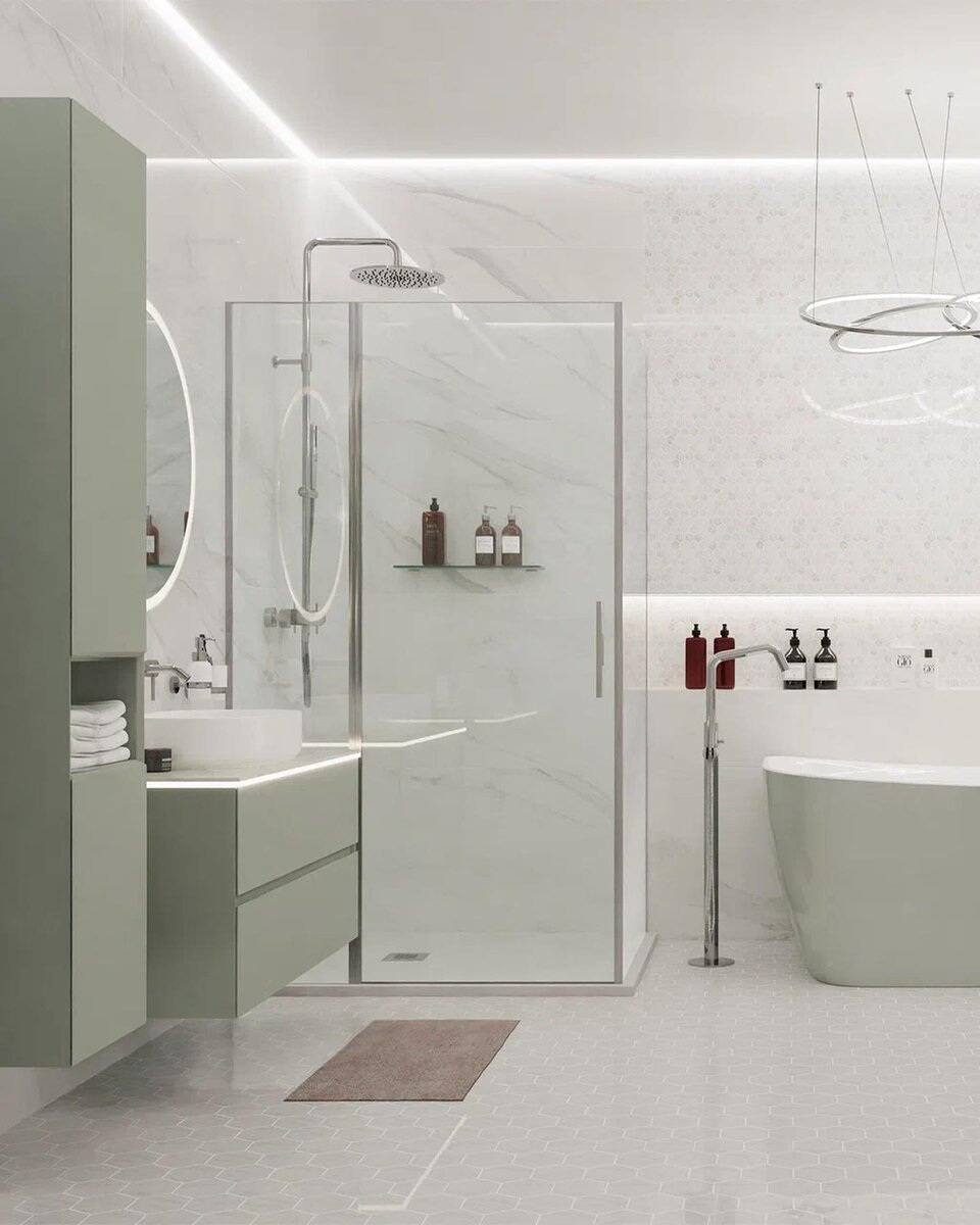 На фото душевой уголок Allen Brau Priority