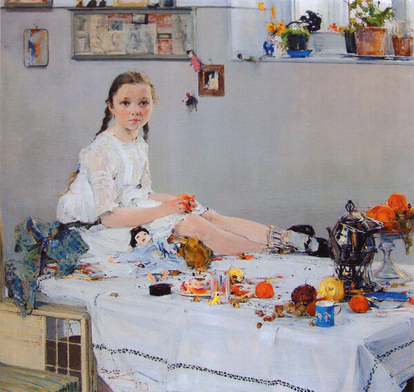 Фешин. Портрет Вари Адоратской, 1914г.