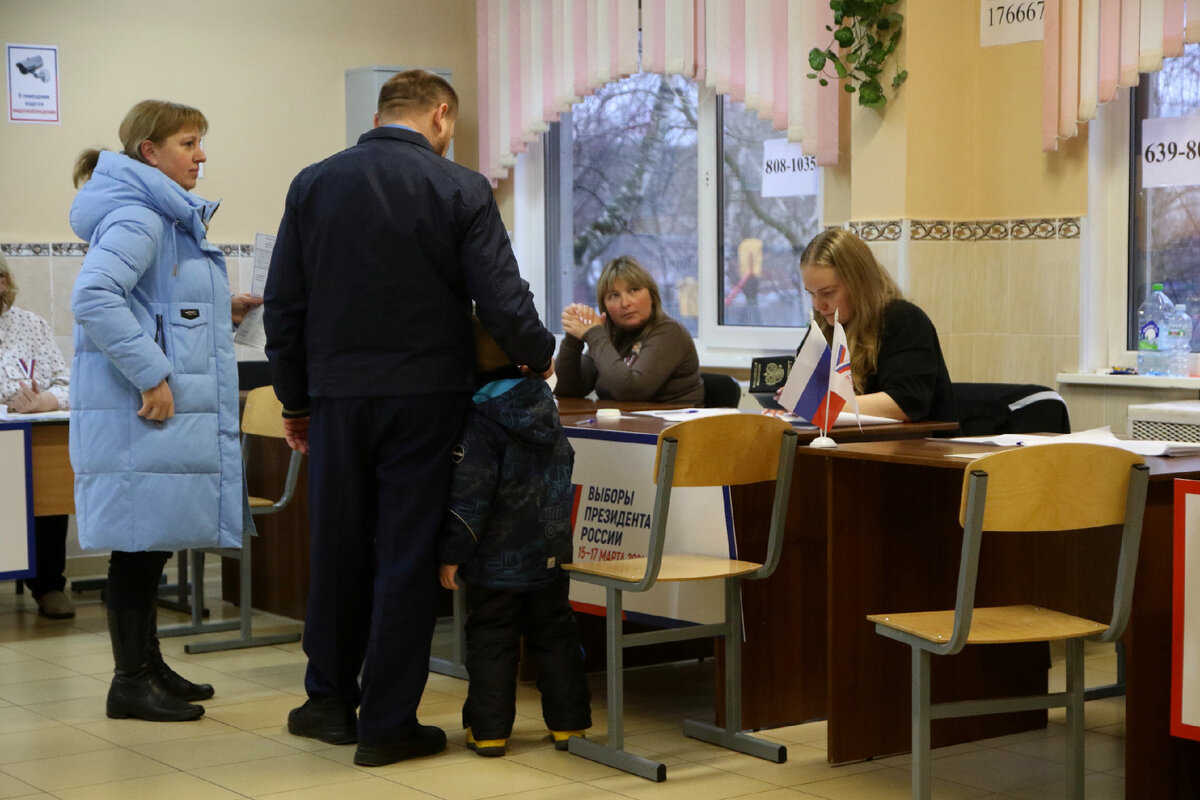 Президентские выборы проходят три дня. Фото: Maksim Konstantinov/Global Look Press