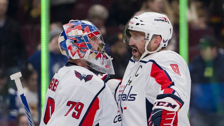    Чарли Линдгрен и Александр Овечкин. USA Today Sports