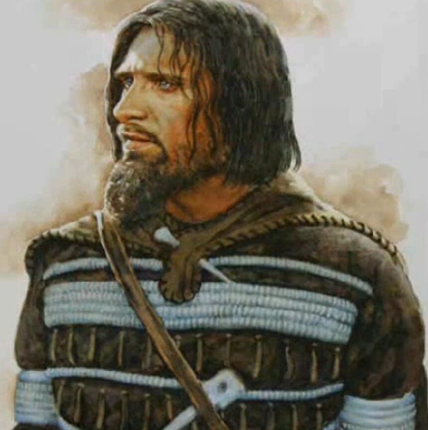 Реконструкция жителя Сунгири. Предок - рус. 
Источник фото: https://i.pinimg.com/originals/68/54/2d/68542d7469f0a747bd6ea886560a1f22.jpg