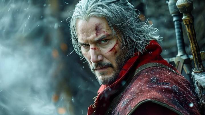    Джекпот. Нейросеть показала Киану Ривза в роли Данте из Devil May Cry