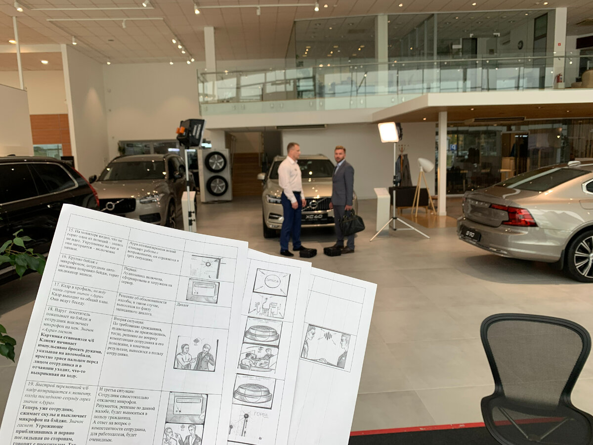 Бекстейдж со съёмок программного продукта АУРА разработки unlim.group 