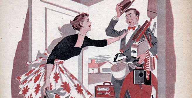 Коммивояжёр. Постер, середина 20 века