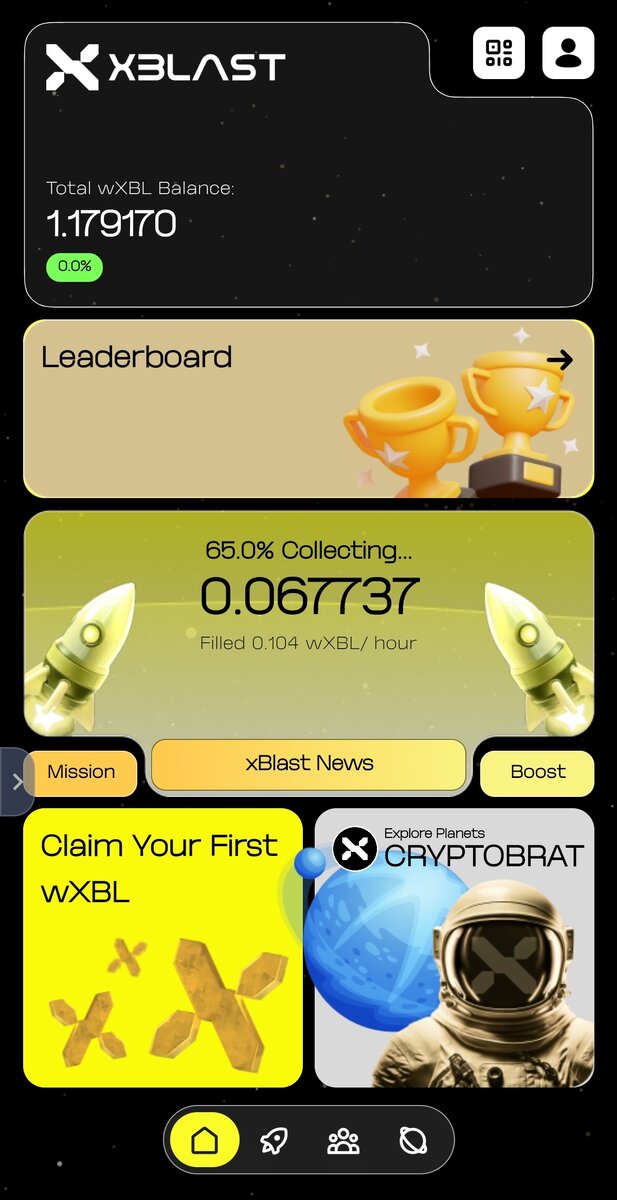 Игровой интерфейс приложения XBlast