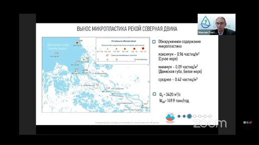 Содержание микропластика в реках и изменение климатических характеристик