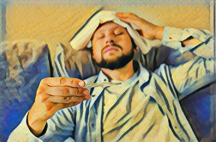 Илья сильно простыл, после похода в горы 