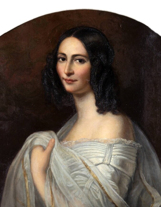 Эрнестина Федоровна Тютчева. Художник Фридрих Дюрк. 1840 год. Копия. Музей-заповедник Ф.И. Тютчева «Овстуг».