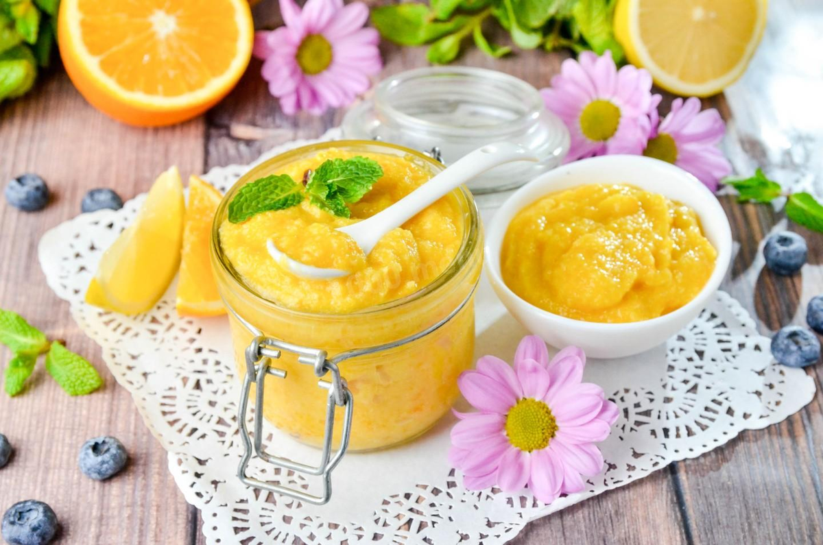 Фруктовое пюре из апельсинов