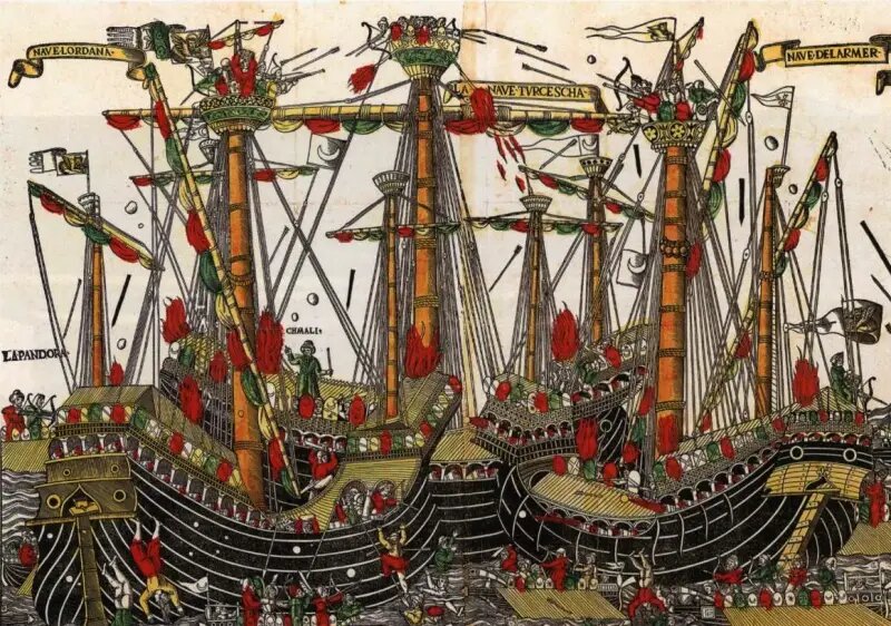 
Первая битва при Лепанто, 1499 год.