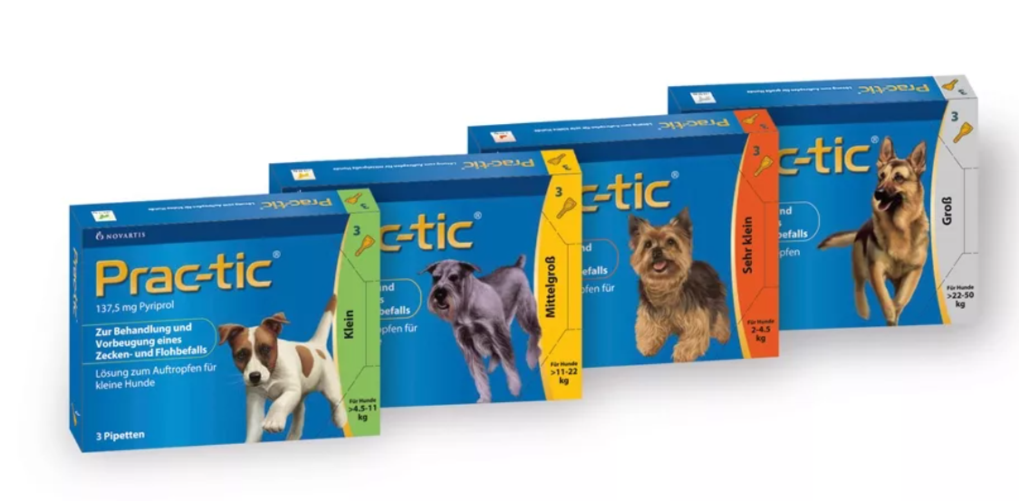 Капли Практик от клещей для собак