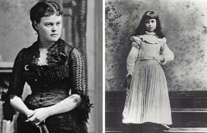  Консуэло Вандербильт в детстве и ее мать Альва