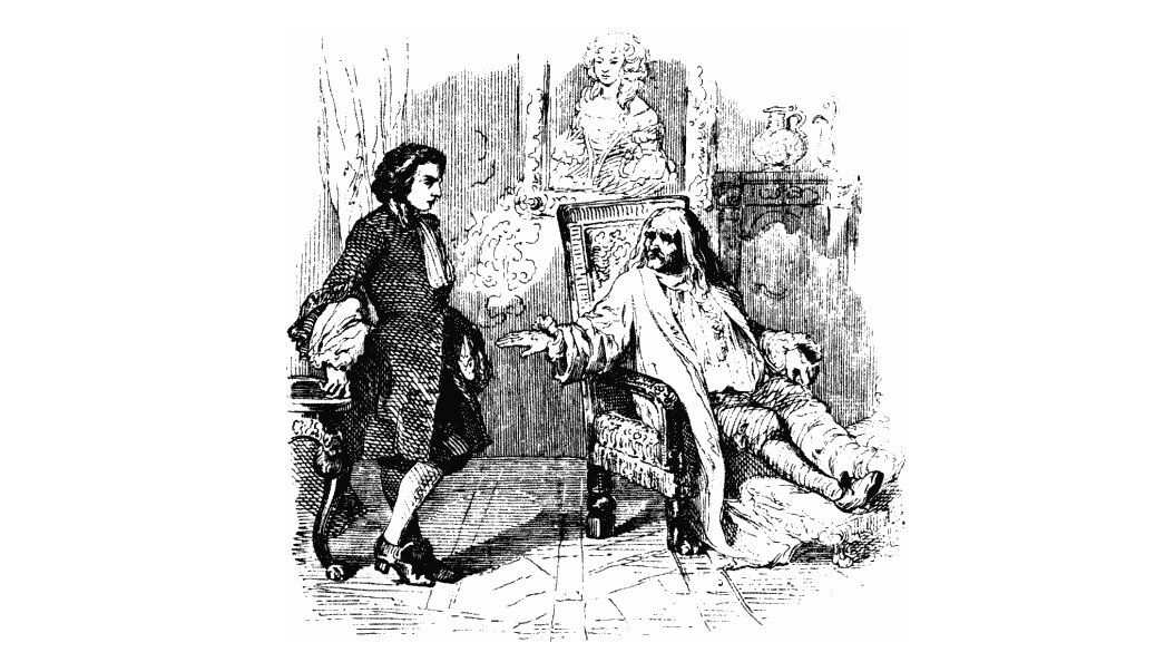 Именно такая иллюстрация была в моем издании книги Даниэля Дефо "Приключения Робинзона Крузо". Кто автор, найти не смогла