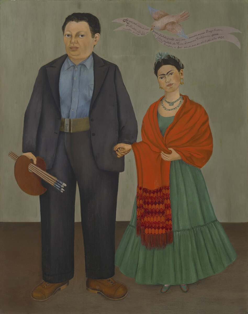 Фрида Кало – «Фрида и Диего Ривера», 1931 год; 100 х 78,7 см.