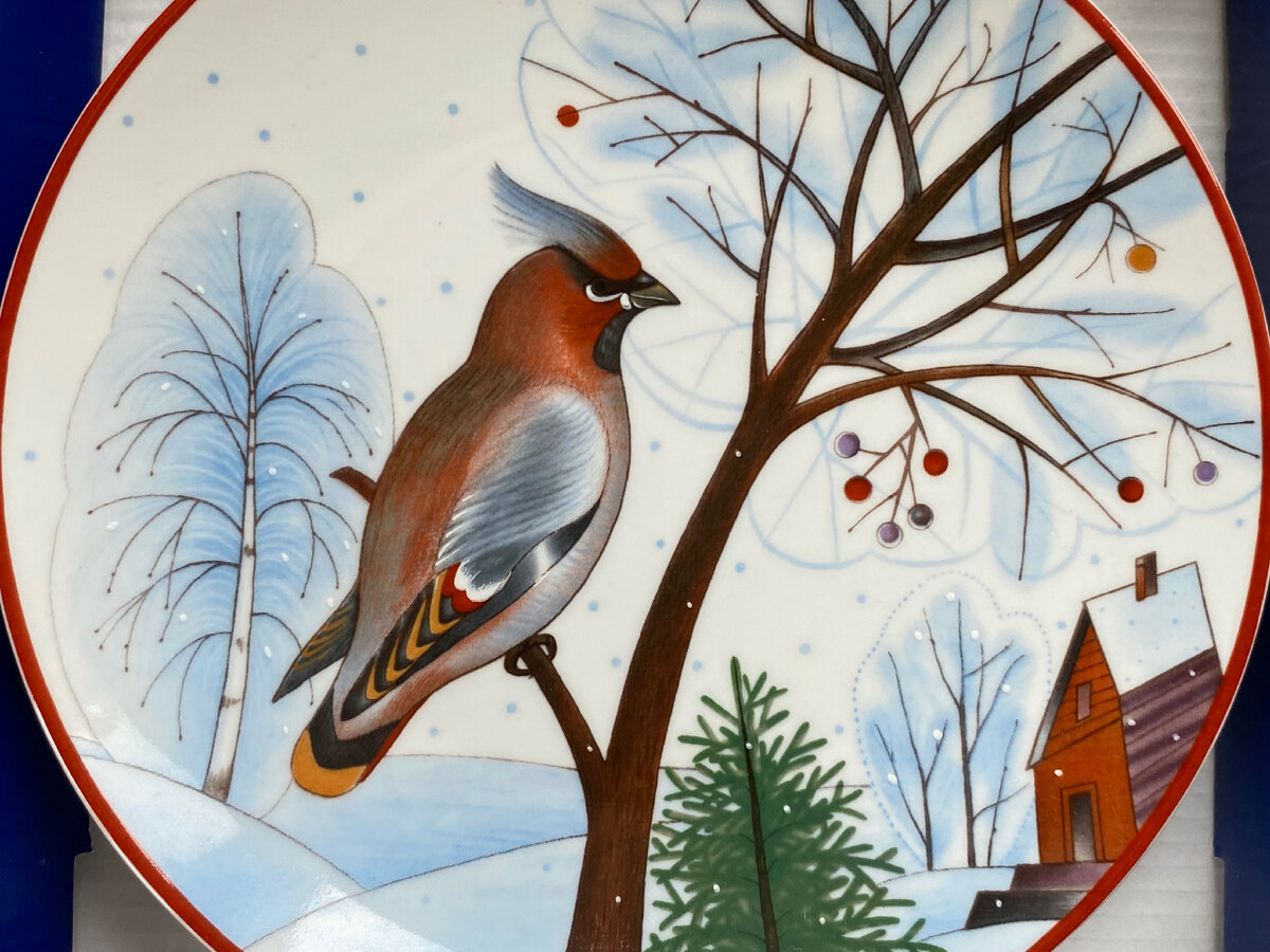 Тарелка «Январский свиристель» ифз 