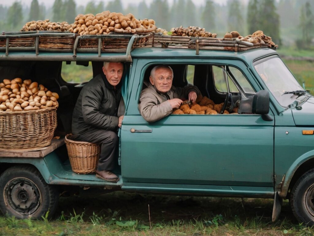 С грибами. Рассказ "Выводной"