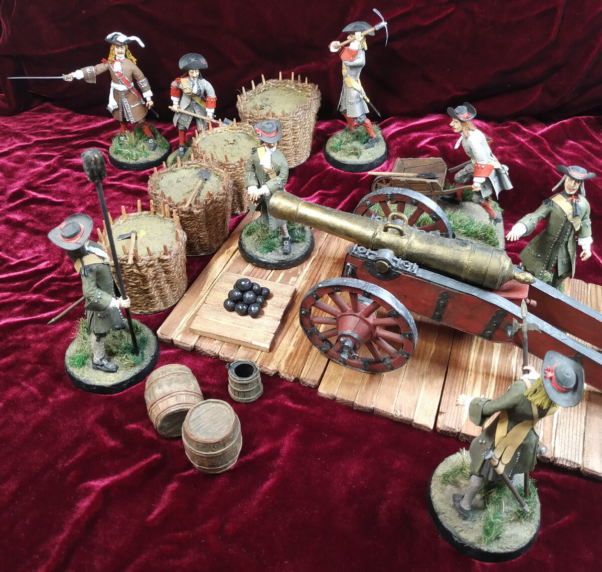 Общий вид моих фигурок. Фото автора.