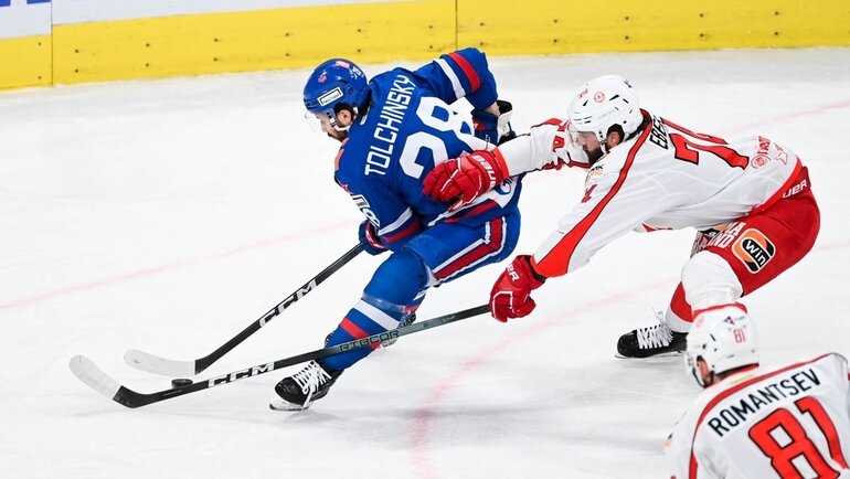    СКА проиграл «Автомобилисту» (2:3) в первом матче второго раунда плей-офф КХЛ.ХК СКА