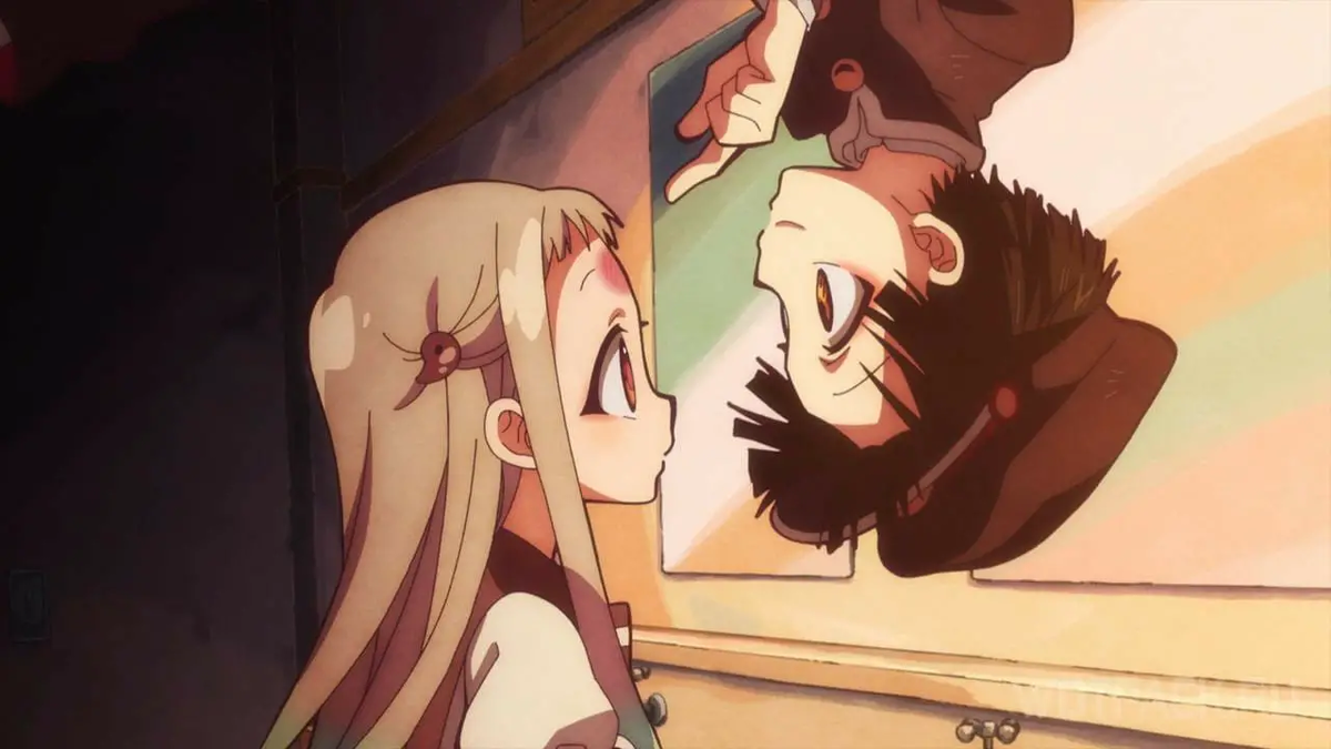 Ханако и Нэнэ ( да почему у него шапка не свалилась ещё ?!?!)