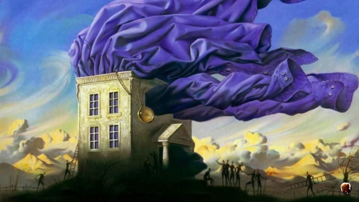 Владимир Куш метафорическая живопись. Крышу прорвало - что бы это значило?... (читайте ниже) 