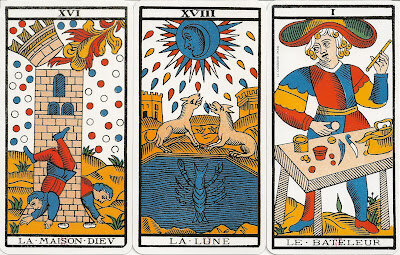 Марсельское таро условно относится к французской школе (отсутствует прорисовка младших арканов). Изображения не менялись на протяжении более чем 200 лет.