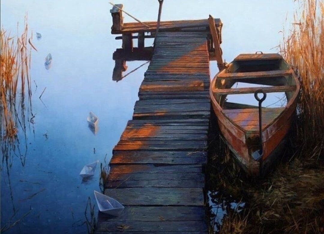 Кораблики. Художник Дмитрий Анненков