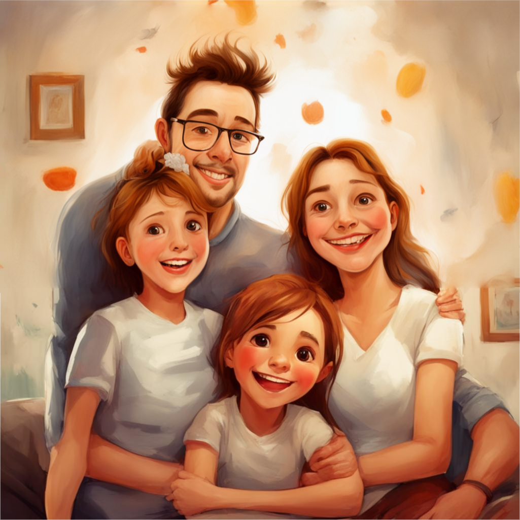 счастливая российская семья после нацпроекта