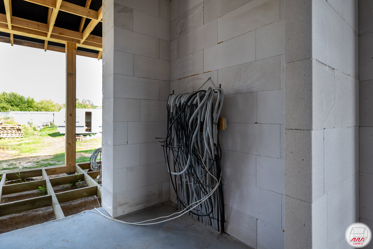 Одноэтажный дом 6,7*16 из газобетона на фундаменте УШП в Осельках – II ...