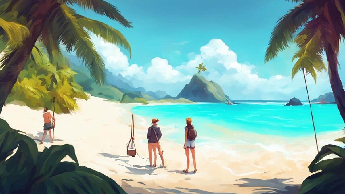 блогеры на пляже