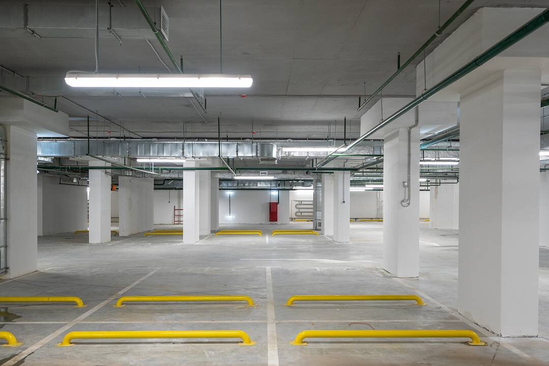 Подземный гараж в доме по реновации в Москве. Фото с сайта фонда реновации