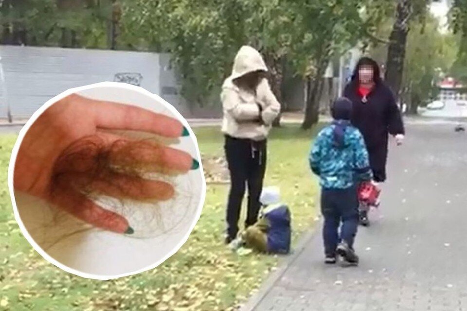Сибирячка напала на заступившуюся за ребенка женщину и вырвала у нее клок волос. Фото: предоставлено Анастасией.