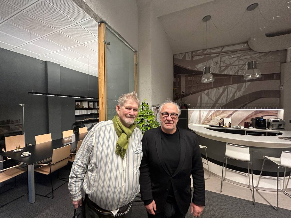 Автор интервью Вячеслав Майер и ведущий архитектор Латвии Андрис Кронбергс