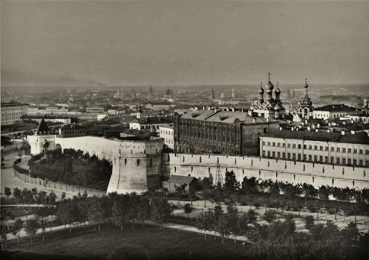 Китайгородская стена в 1887 году. Нужный нам фрагмент. Фото: Wikipedia.org