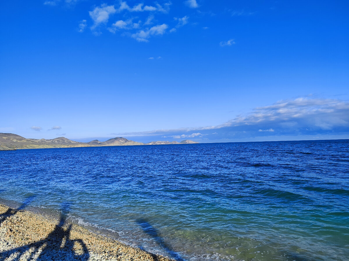 Чёрное море. Вид из Коктебеля. Март 2024. Фото автора